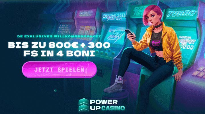 PowerUp Casino Deutschland - Bonus und Promo-Code für deutsche Spieler
